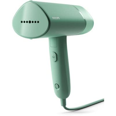 Philips Serie 3000 Stiratrice verticale a vapore - 1000 W, 20 g/min di vapore, Serbatoio dell'acqua estraibile da 100 ml, Piastra in plastica, Verde (STH3010/70)