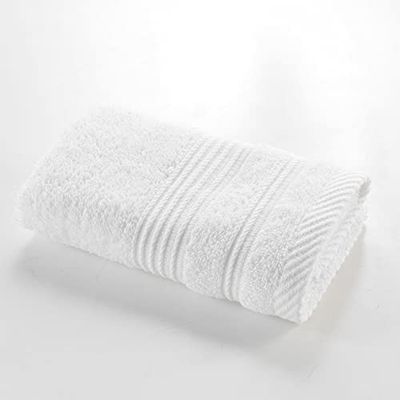 Douceur d'Intérieur, Tendresse Guest Towel (30 x 50 cm) Plain Sponge White