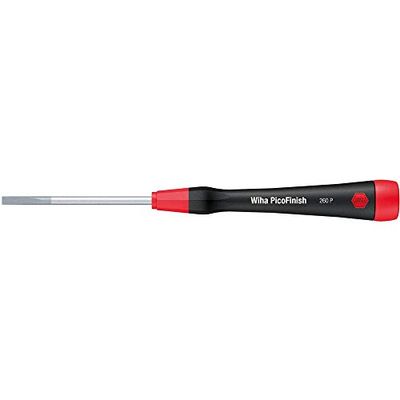Wiha 260P PicoFinish – Flat-Head Screwdriver, Handle with Rapid Screw Rotating Cap., 260P020100