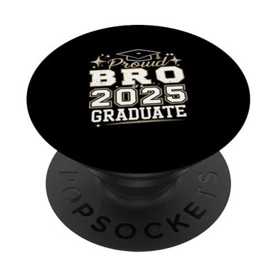 Regalo de graduado orgulloso de un hermano de 2025 PopSockets PopGrip Adhesivo
