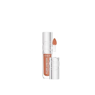 L'Oréal Paris Plump Ambition - Olio per labbra con acido ialuronico, labbra piene e morbide senza compromessi, sensazione intensa con acido ialuronico, fino a 24 ore di umidità, colore: 641 Latte