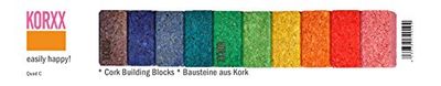 Korxx Korxx4260385790194 10 stuks quad gekleurd bouwblok, 320 g, meerkleurig