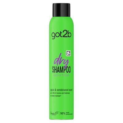 got2b Fresh It Up, No Rinse Spray to Refresh Hair in Between Washes, No White Residue, Dry Shampoo, Extra Fresh 200ml