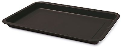Guardini, Plaque à pâtisserie rectangulaire 32x37 cm, Acier avec revêtement antiadhésif, Noir, Fabriqué en Italie, Ligne Gardenia