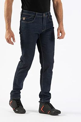 IXON Kevin Motorfiets Jeans (Dark Blue, 29)