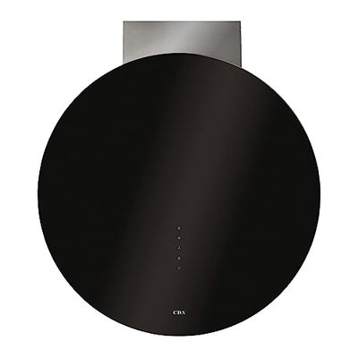 CDA EVQ71BL 70cm circular extractor, black glass