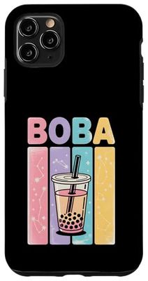 Pastel Boba Tea Cups Bubble Drink Lovers Case for iPhone 11 Pro Max