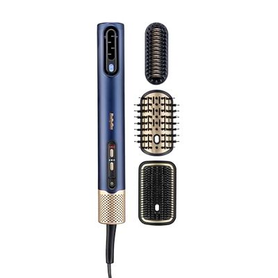BaByliss Air Wand - Hair Dryer, Straightener and Styler All in One, Wet to Dry, Anti Frizz, No Heat Damage, 3 Attachments, AS6553U - Amazon Exclusive