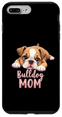Bulldog anglais maman chien bouledogue maman chiot mignon Coque pour iPhone 7 Plus/8 Plus