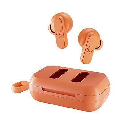 Skullcandy Dime Auricolari Wireless In-Ear con Microfono, 12 Ore di Autonomia, Compatibili con iPhone, Android e Dispositivi Bluetooth - Arancione