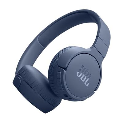 JBL Tune 670NC Cuffie On-Ear Bluetooth Wireless, con Cancellazione Adattiva del Rumore, SmartAmbient, VoiceAware, JBL Pure Bass Sound, Connessione Multipoint, fino a 70 Ore di Autonomia, Blu