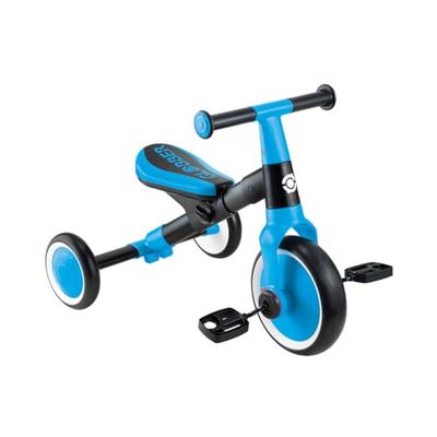 Globber - Driewieler Learning 2-in-1 - Driewieler evolutionair en loopfiets voor peuters van 1 tot 3 jaar, hemelsblauw