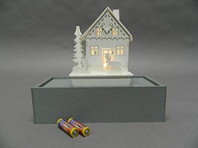 Tabor Casa Bianca Rendieren, 12 x 16 cm, lichtketting en decoratie, kerstcadeau, 381, meerkleurig, 8003429979010