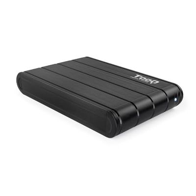 Caja Externa 3,5" SATA USB 3.0, Color Negro, Ideal para Almacenamiento y Transferencia de Datos. Compatible con Discos Duros.