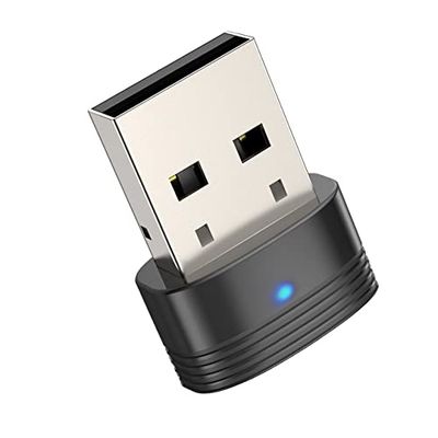 CGZZ Bluetooth 5.0 Adapter, USB Bluetooth Dongle for PC, Supports Windows 10/8.1/8/7, Linux, Connects Mouse, Keyboard, Printers Simultaneously