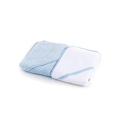 Duffi Baby 1147-12 ręcznik kąpielowy z kapturem 100% bawełna, 2-częściowy, 75 x 75 cm