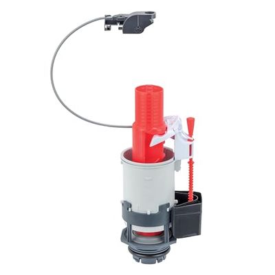 Wirquin 50719184 Meccanismo di scarico per WC sospeso, rosso e bianco