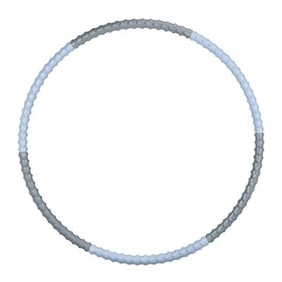Relaxdays Hula Hoop, 95 cm Diámetro, Aro Fitness para Adultos, para Pérdida de Peso, Entrenamiento Abdominal, Azul/Gris, Gomaespuma