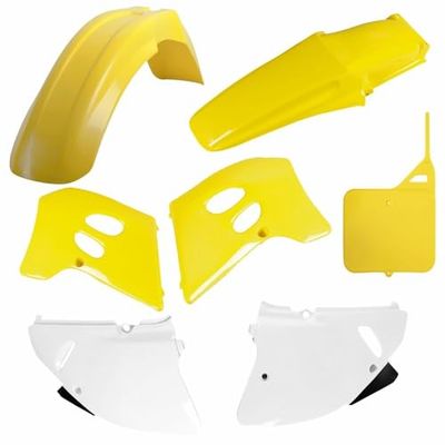 POLISPORT 91344 - Polisport Enduro Plastic Replica Kit per chi cerca la qualità OEM para moto SUZUKI a colori OEM