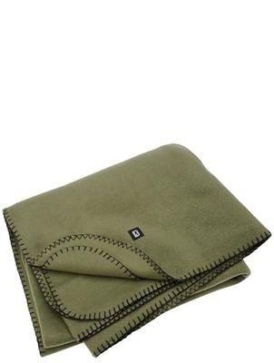 Brandit Fleece Blanket, Color: Olive, Size: OS
