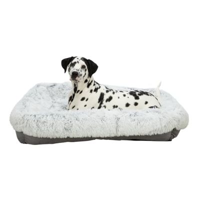 Letto Harvey, quadrato, 100 × 75 cm, grigio e bianco-nero