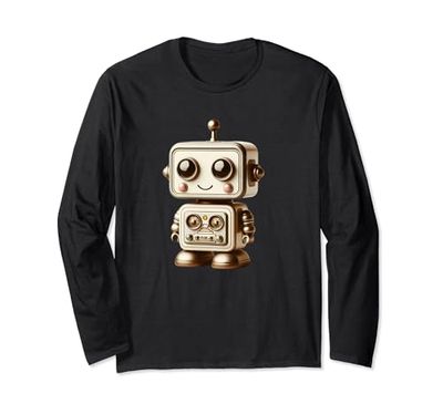 Vintage Robot 80s Style Robotics Children's Men Women Robot Long Sleeve T-Shirt