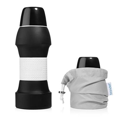 Brondell Bidet GoSpa - Bidet da viaggio pieghevole, compatto e discreto, con borsa da viaggio, 500 ml, colore: nero