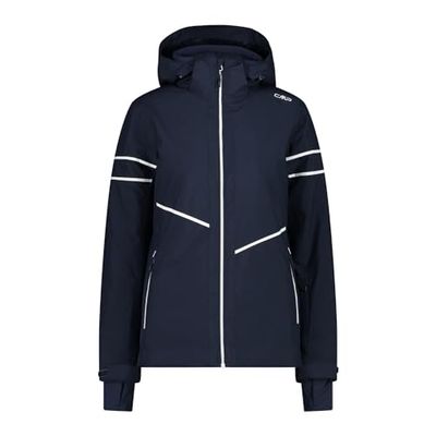 CMP, Giacca Donna Cappuccio Zip, Black Blue, XXS