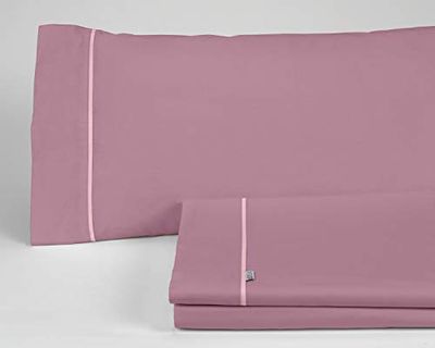 Juego de sábanas liso color cuarzo - Cama de 135/140 (3 stuks) - 50% Algodón / 50% polyester - 144 Hilos, Gramage: 115