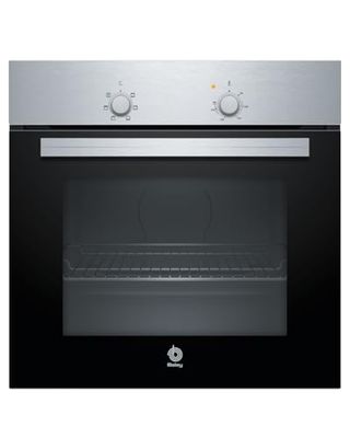 Balay - Horno, 60 cm, 5 funciones, control mecánico, negro, Acero inoxidable, 3HB1000X0