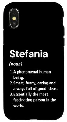 Stefania Definizione del nome Dizionario divertente Custodia per iPhone X/XS