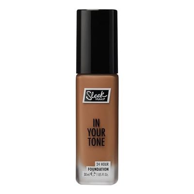 Sleek MakeUP In Your Tone 24 Hour Foundation, Medium Buildable Coverage in 30 Shades, Semi-Matte Flawless Finish, 9N, 30ml