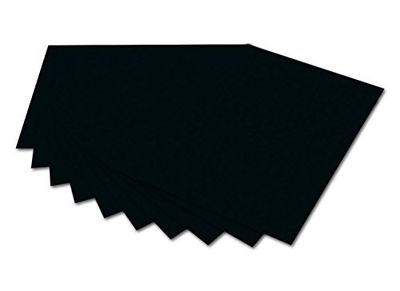 Folia Bringmann Photo Mounting Card - Paquete de 10 tarjetas para las monturas de fotos (50 x 70 cm), negro