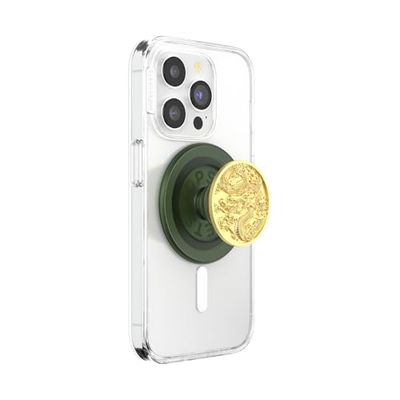 PopSockets PopGrip per MagSafe, supporto magnetico per telefono, parte superiore sostituibile, presa sicura per custodie MagSafe, cavalletto per visualizzazione a mani libere, compatibile con ricarica