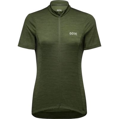 GORE WEAR C3 Jersey, Jerseys Donna, Verde Utilitario, 38