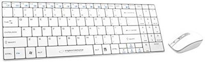 Esperanza EK122W Clavier RF sans Fil QWERTY Blanc