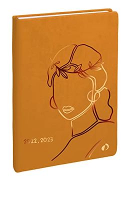 Quo Vadis - Collection : Paco EUROTEXTAGENDA - Agenda année scolaire - Journalier - 12x17 cm - Edition multilingue - 12 mois août-juillet - Miel - Année 2022-2023, 1282119Q