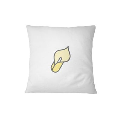 Bona Basics, Taie d'oreiller décorative Décoration de la Maison pour canapé, cafétéria, Taille: 45X45 cm, Couleur: Blanc