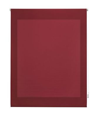 Uniestore suave, Estore de rolo transparente, vermelho, bordô, 120 x 175 cm (largura por altura), Tamanho do tecido 117 x 170 cm. Estores para janelas