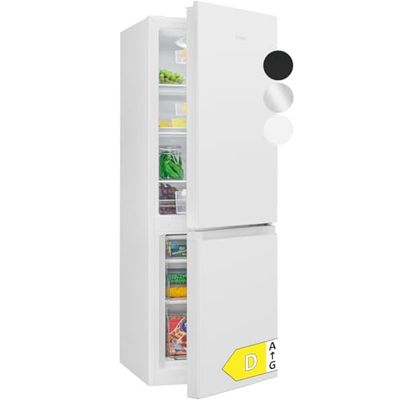 Bomann Réfrigérateur et congélateur 175L blanc KG322-1-blanc, Capacité nette : 175 litres, Contrôle de la température en continu, Charnières de porte à droite, interchangeables, Pieds réglables