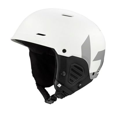 Bollé Casque de Ski Mute - Coque Robuste en ABS, Protection AViD EPS, Ajustement Click-to-Fit réglable, Ventilation optimisée, léger, Confortable et Compatible avec Le protège-Menton de compétition