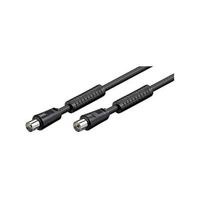 Goobay 50729 antennekabel met ferriet (80 dB), 2x afgeschermd