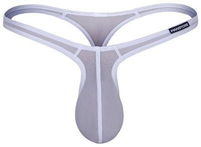 MANstore Underwear, M101 Thongs, White, Men's Size S, Pack of 1
