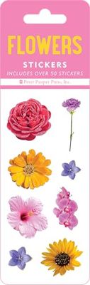 Flowers Sticker Set (6 Different Sheets of Stickers!), 2 1/2 x 7 1/8