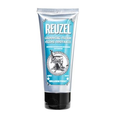 Reuzel Grooming Hair Cream for Men - Subtle, Sugary Rum Fragrance - Low Shine Finish - Contains Moisturizing Properties - No Buildup - Natural, Pliable Hold - Suitable for All Hair Types - 100 ml