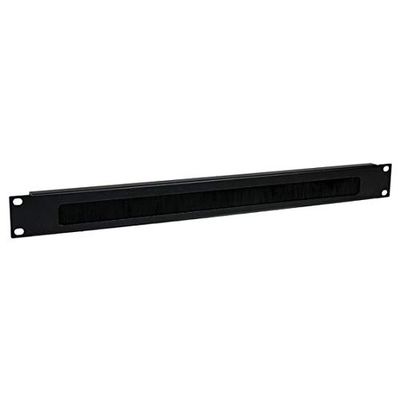 StarTech.com Pannello di gestione cavi per server rack orizzontale con spazzola a listello robusta 1U, Acciaio, (CMBRUSH1U)