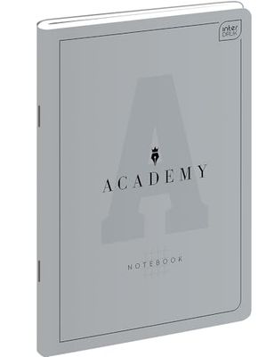 Interdruk ACADEMY Notitieboek, gelinieerd, A4 gelinieerd, 120 pagina's, 90 g/m² premium kwaliteit, superglad papier, afgeronde hoeken