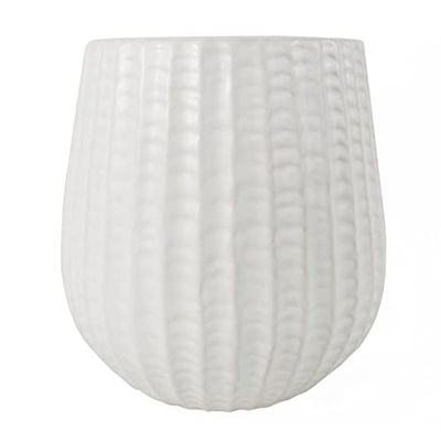 Bladkeramiska plantor, vit, 15 cm