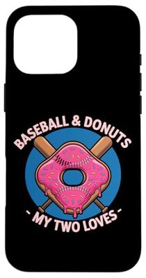 Baseball E Donuts Due Amori Custodia per iPhone 16 Pro Max