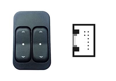 Commandes Lève-vitre conçu pour OPEL MERIVA de 2003 à 2010 Boutons gauche 8 PIN v.Alz. post man 93350573